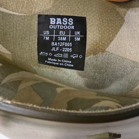 Bass Outdoor Field Rain Boot Size US 7 Green Camo Knee High Techwear Utility New - Picture 8 of 15